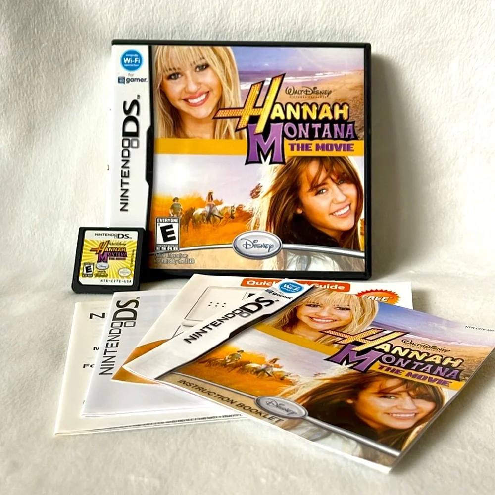 Nintendo DS Hanna Montana The Movie Video Game Complete with Manual & Case